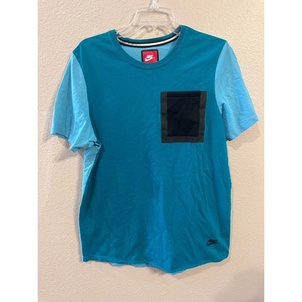 Nike T-Shirt Color Block Pocket Tee‎ Casual Top Short Sleeve Large